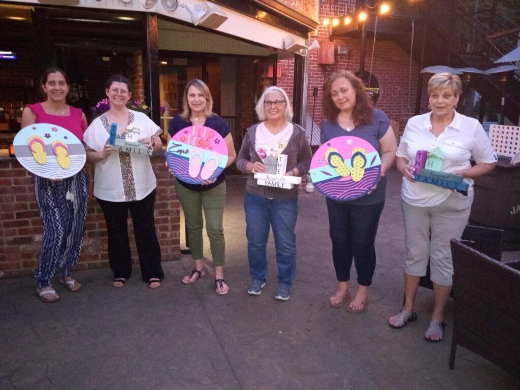 Happily Ever Farmhouse Paint Night Group shot 5